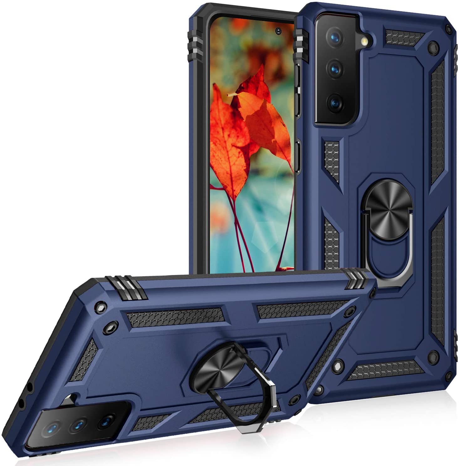 Coque hybride avec anneau pour Samsung Galaxy S21 Plus Coque hybride avec anneau pour Samsung Galaxy S21 Plus